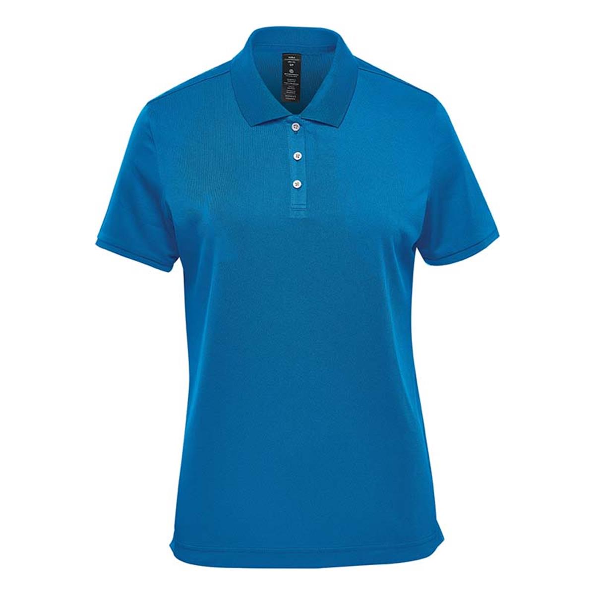 Women's Sirocco Sports Polo - Azure Blue - Front