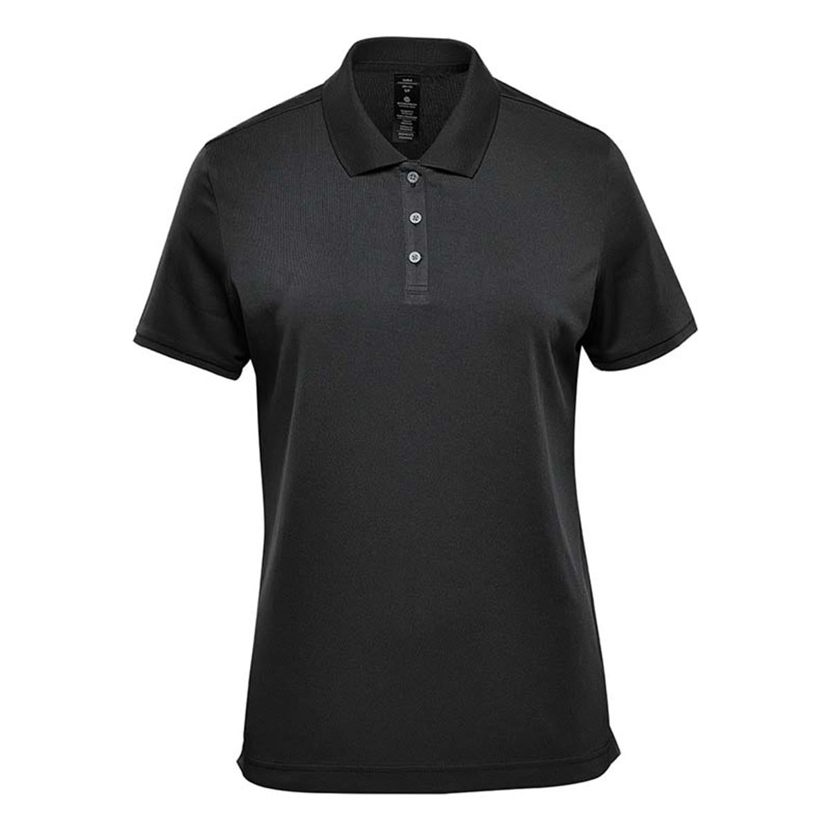 Women's Sirocco Sports Polo - Black - Front