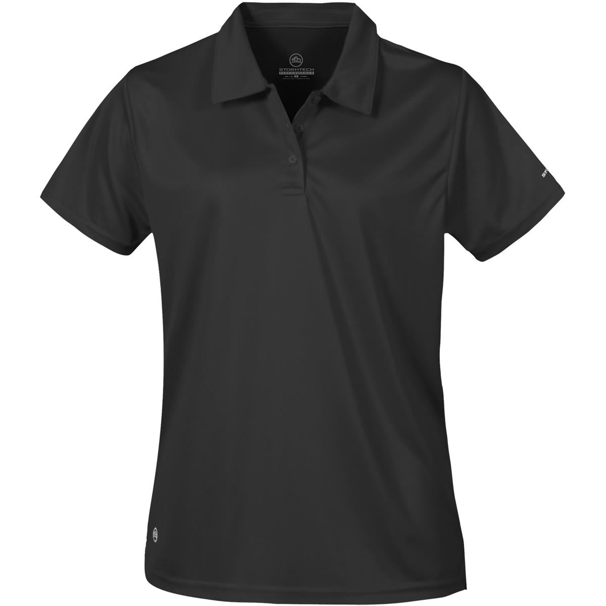 Women's Apollo H2X-Dry Polo - Black - Front