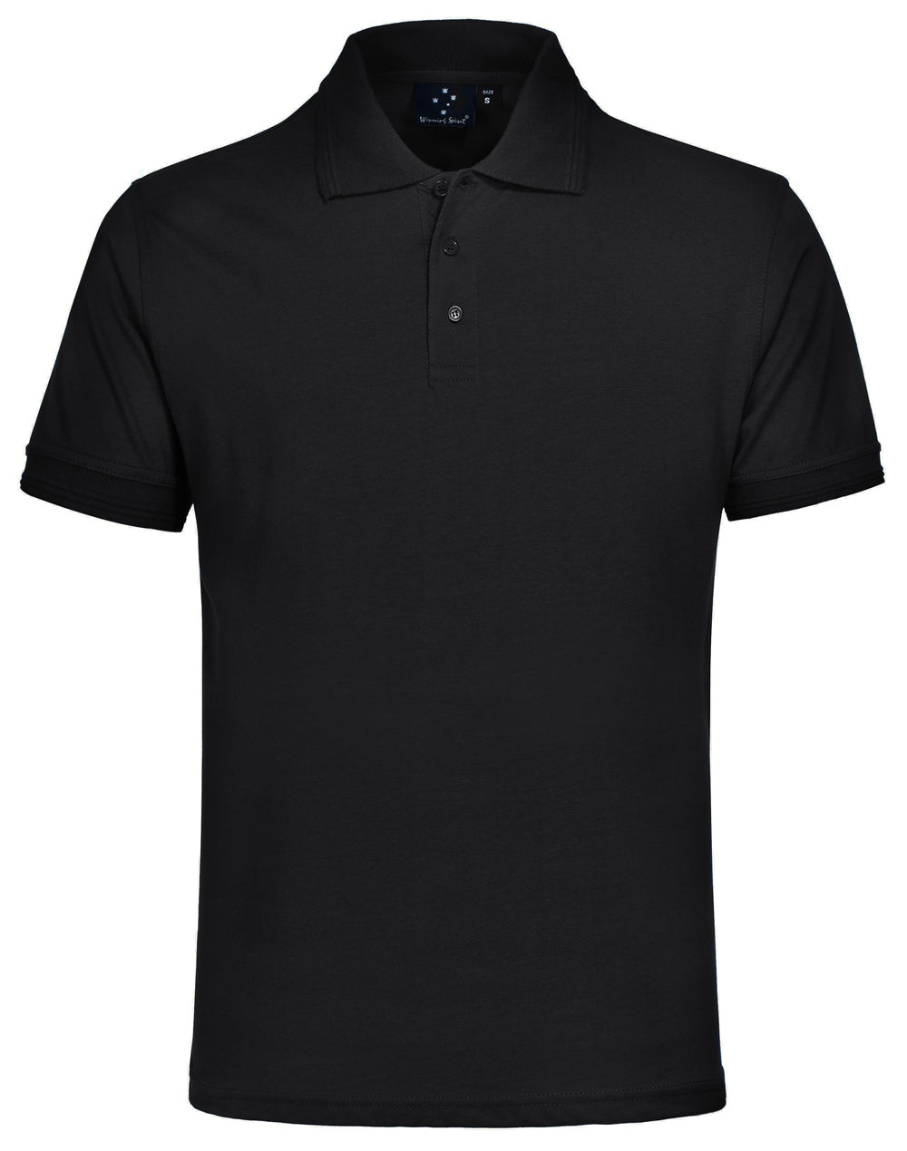Macquarie Polo Unisex - Black/Black - Front