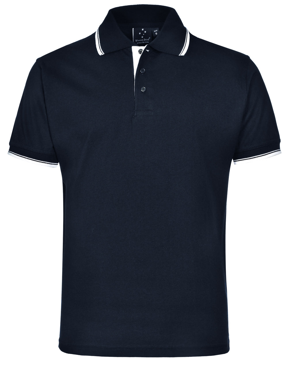 Macquarie Polo Unisex - Navy/White - Front