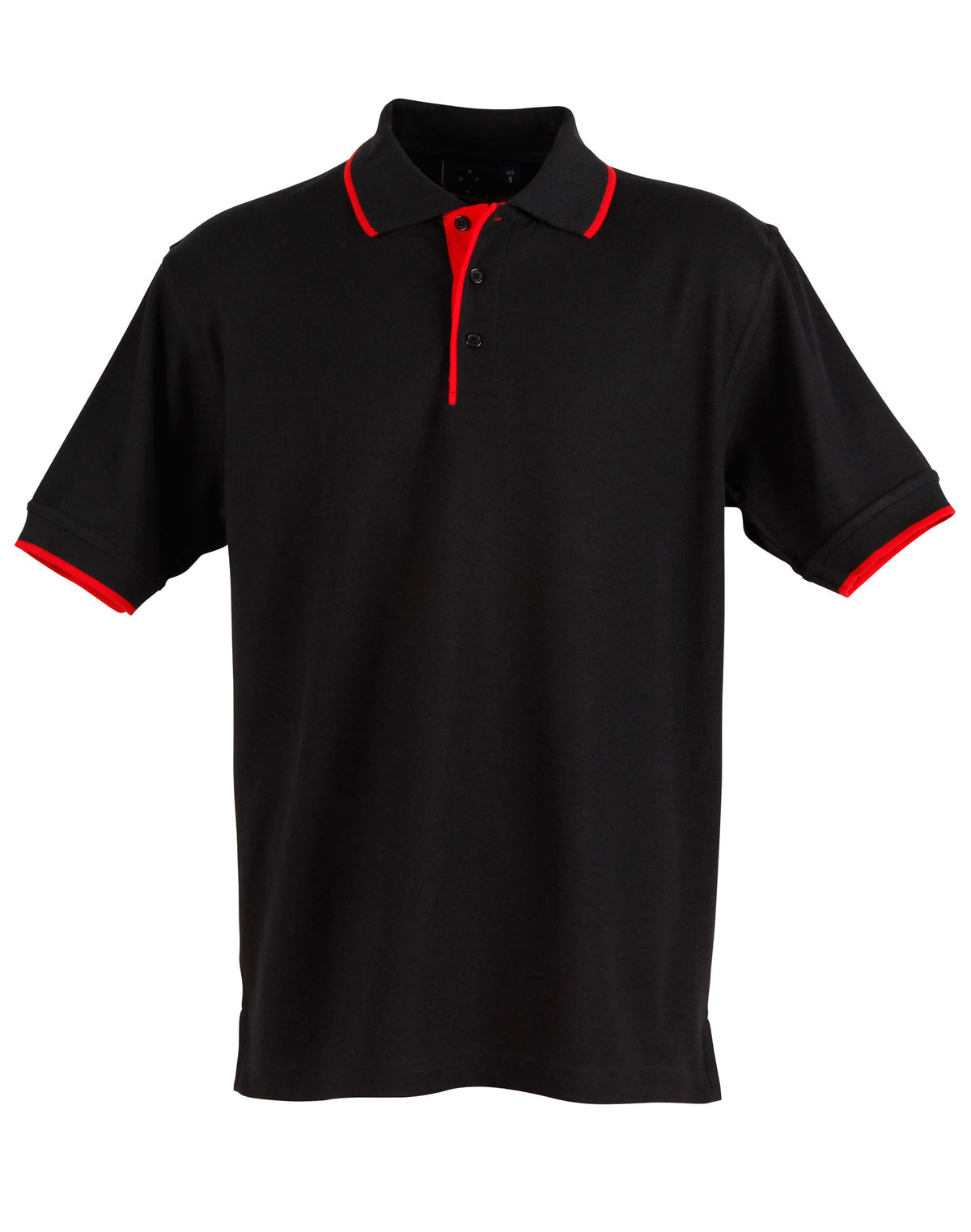 Liberty Polo Men's - Black/Red - Front