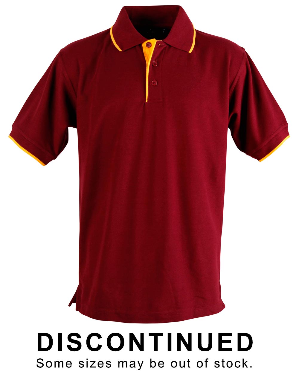 Liberty Polo Men's - Maroon/Gold - Front