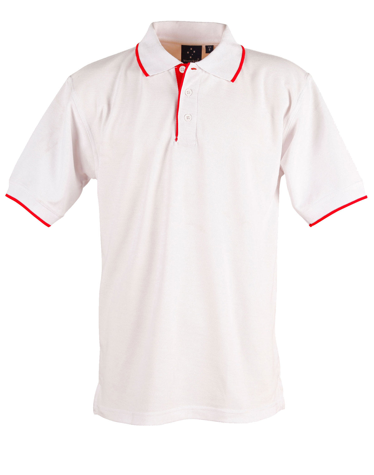 Liberty Polo Men's - White/Red - Front