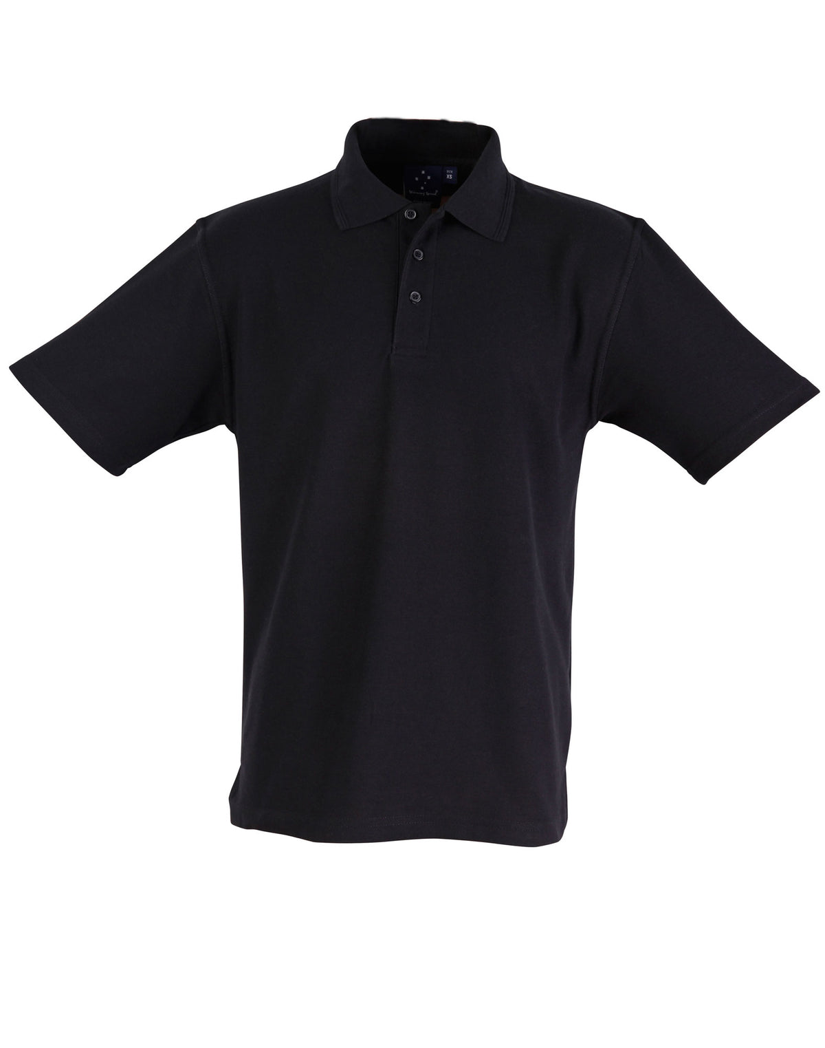 Traditional Polo Unisex - Black - Front
