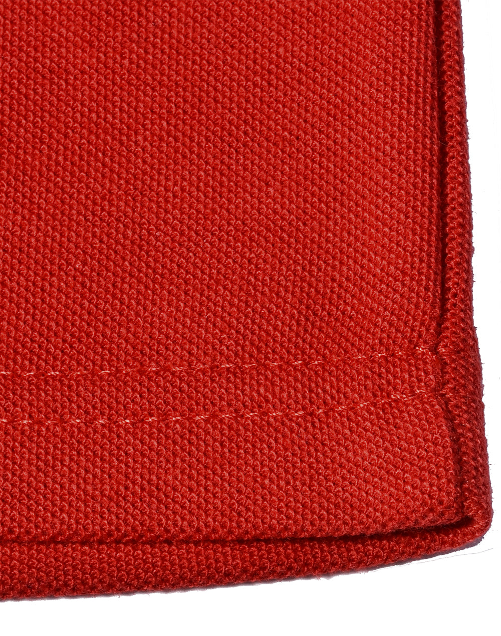 Kids Traditional Poly/Cotton Pique Knit Long Sleeve Polo - Red - View