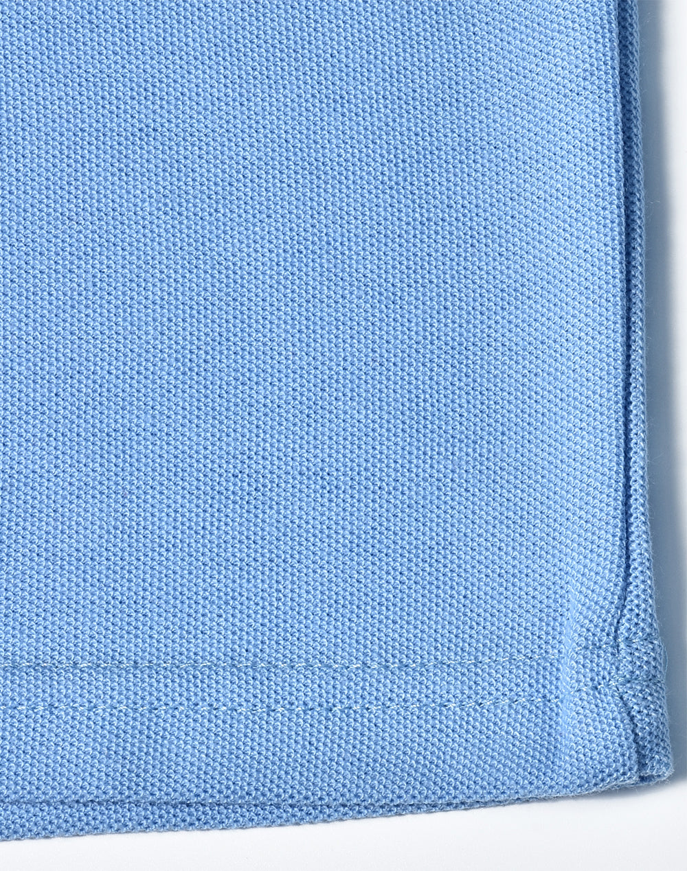 Kids Traditional Poly/Cotton Pique Knit Long Sleeve Polo - Skyblue - View