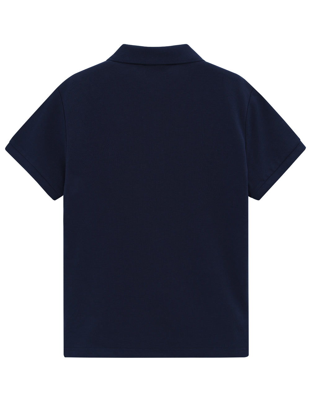 Womens Classic Cotton/Poly Pique Short Sleeve Polo - Navy - Back