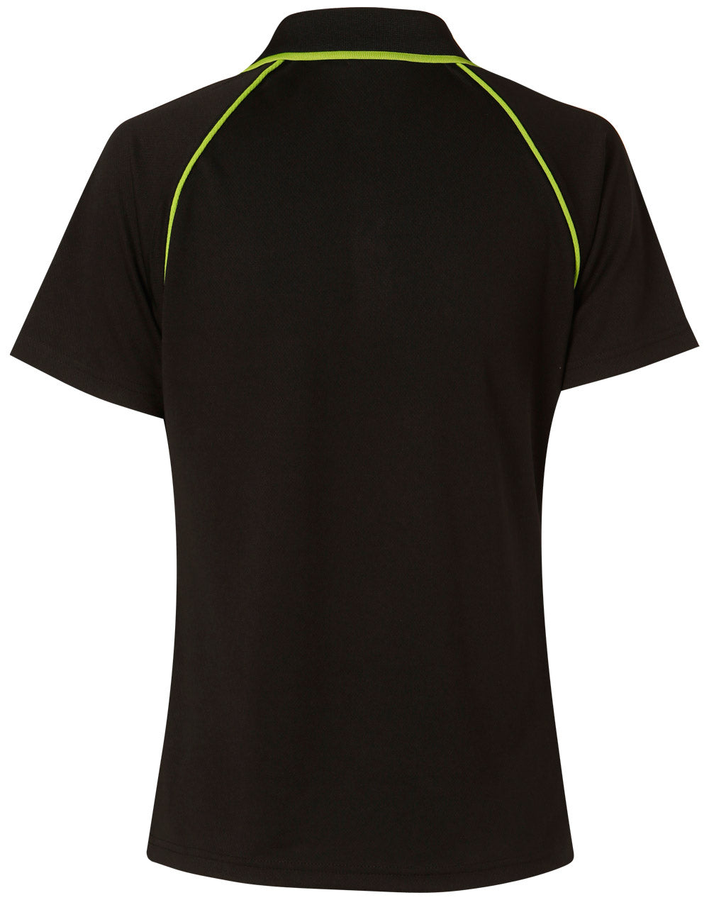 Champion Polo Ladies' - Black/Lime - Back