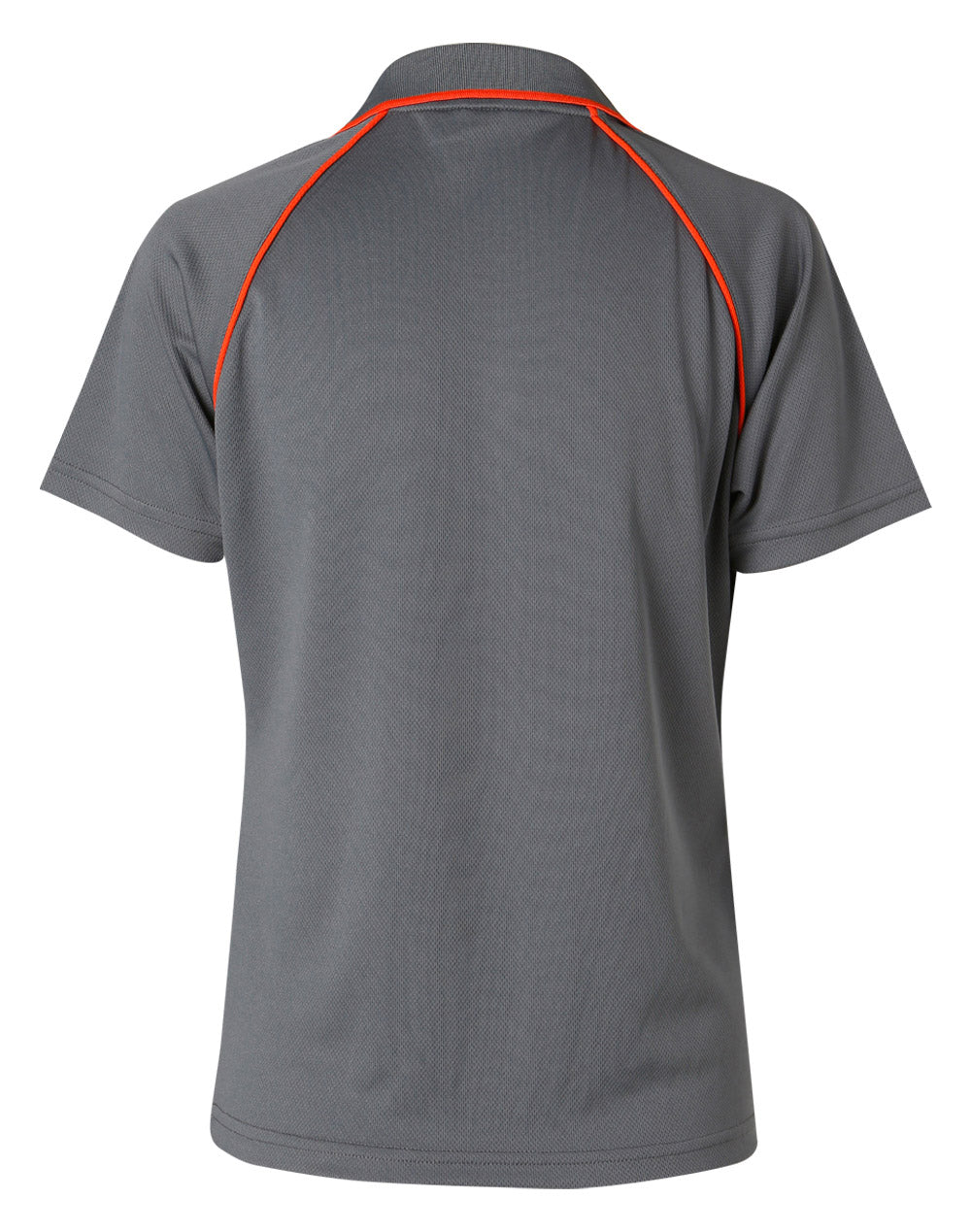 Champion Polo Ladies' - Charcoal/Orange - Back