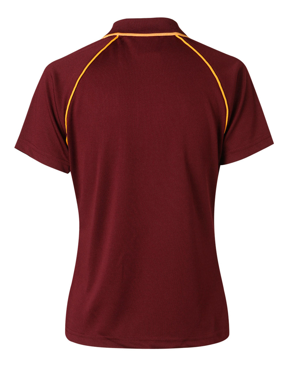 Champion Polo Ladies' - Maroon/Gold - Back
