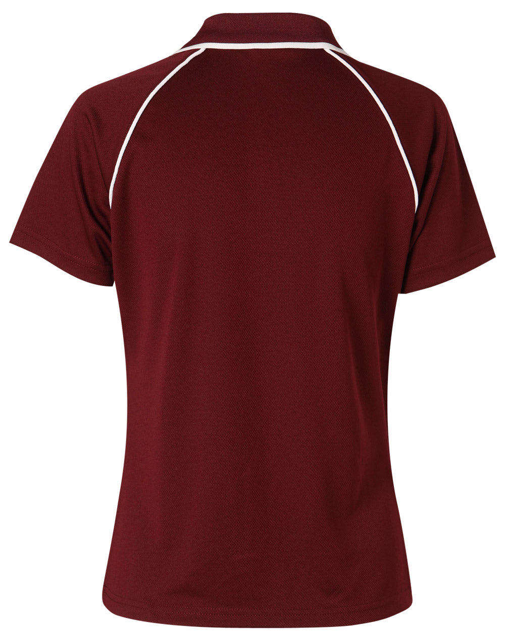 Champion Polo Men's - Maroon/White - Back