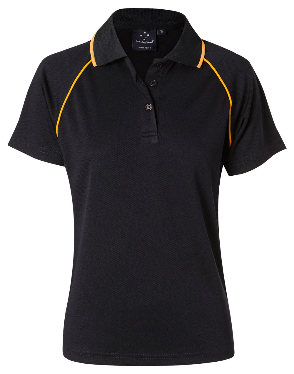 Champion Polo Ladies' - Navy/Gold - Front