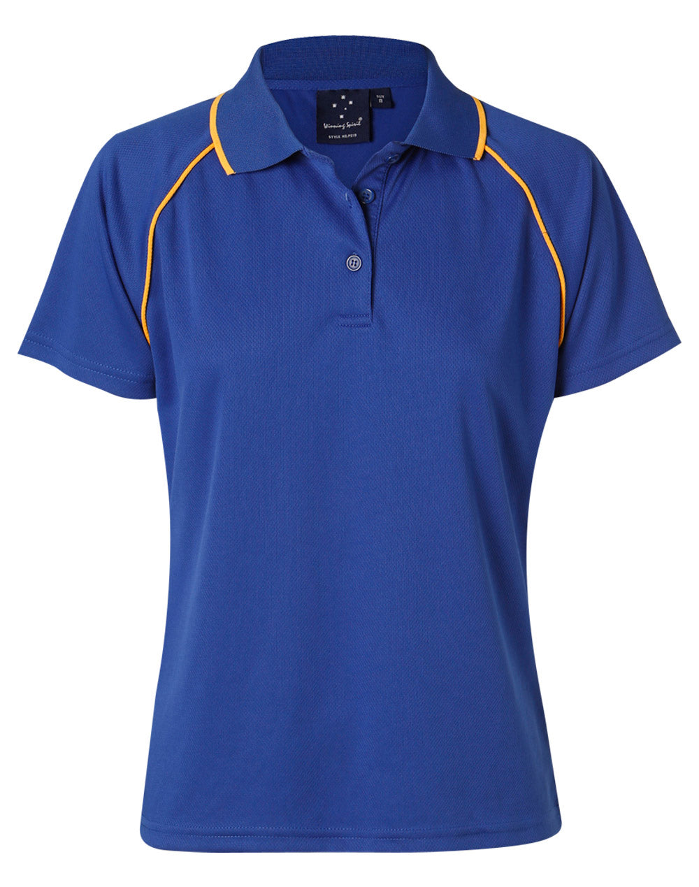 Champion Polo Ladies' - Royal/Gold - Front