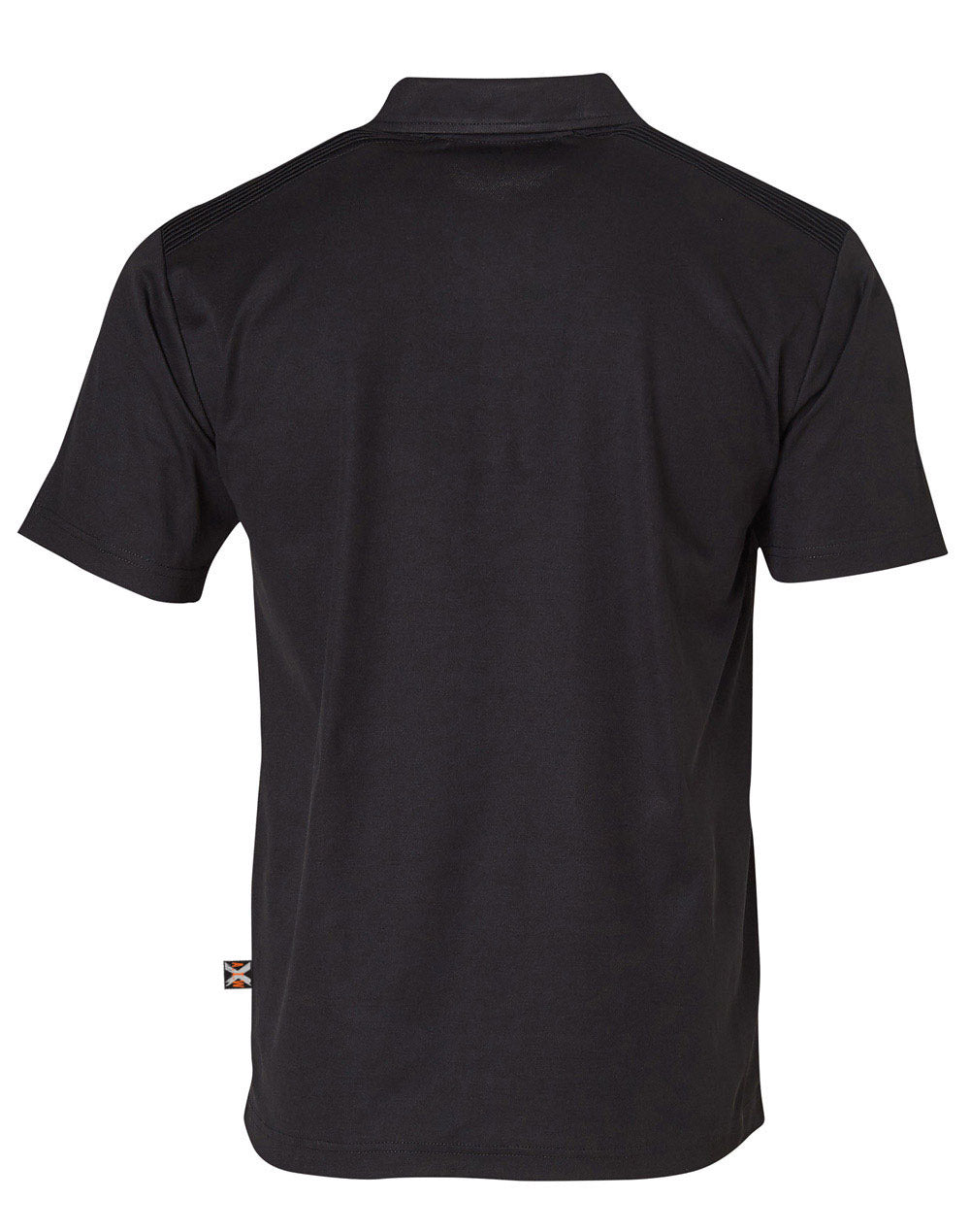 Unisex Short Sleeve TrueDry® Polo - Black - Back