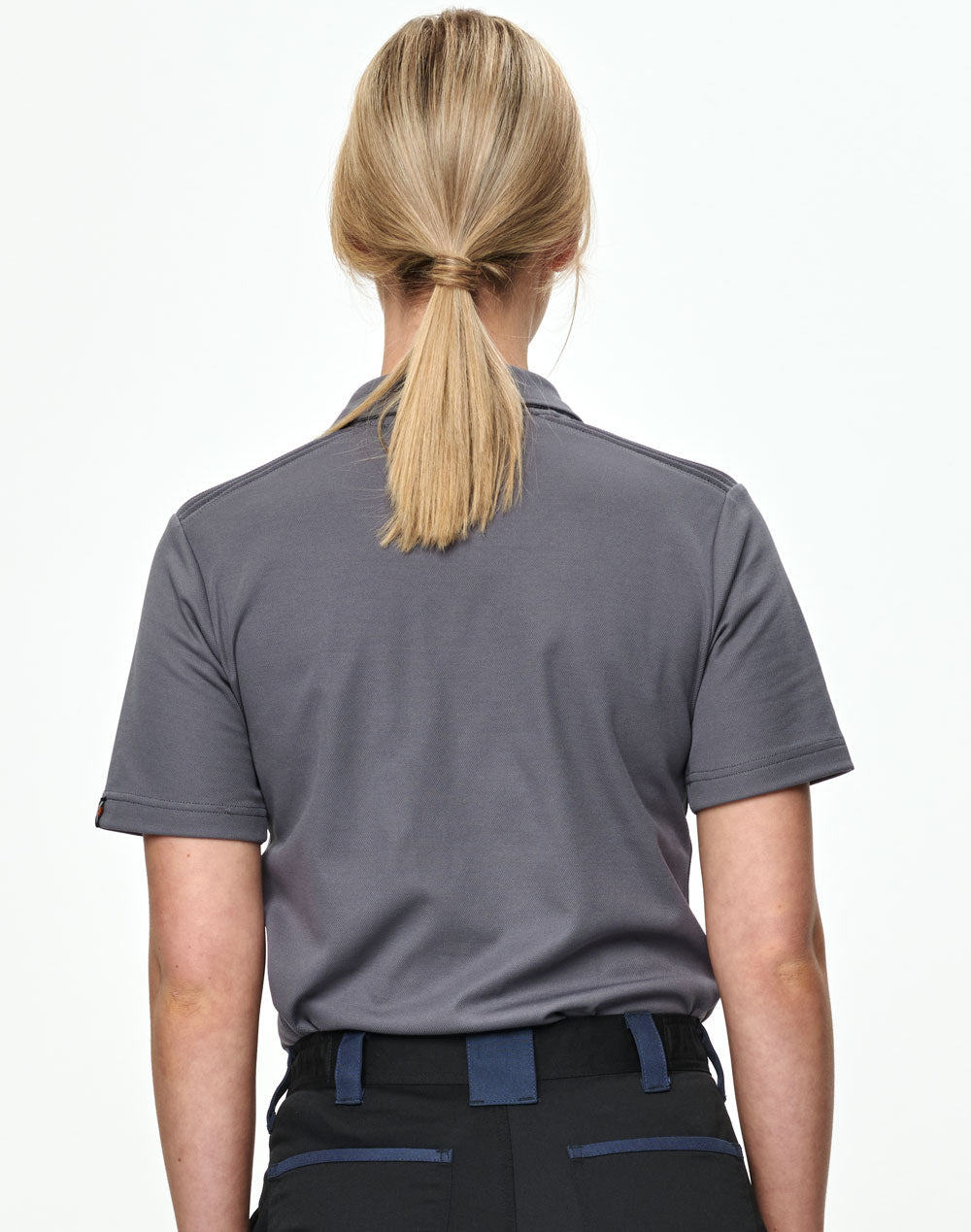 Unisex Short Sleeve TrueDry® Polo - Steel Grey - Back