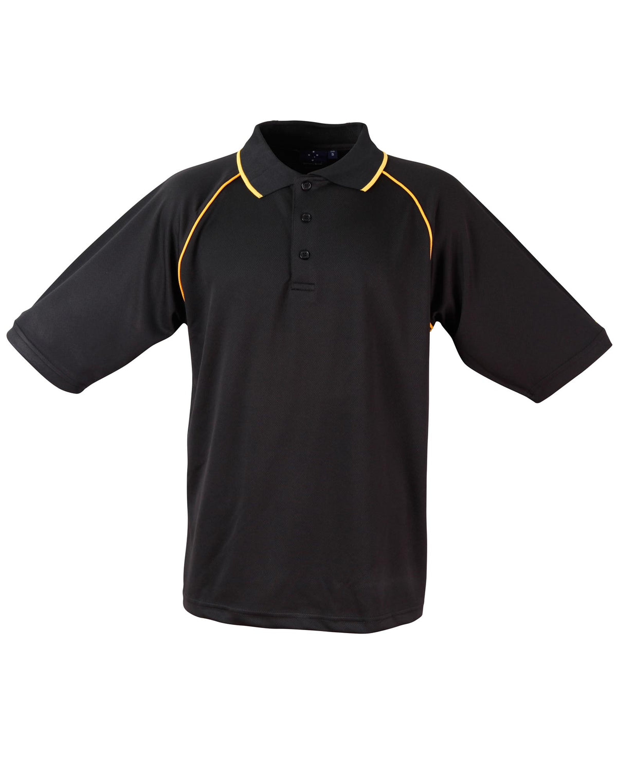 Champion Polo Men's - Black/Gold - Front