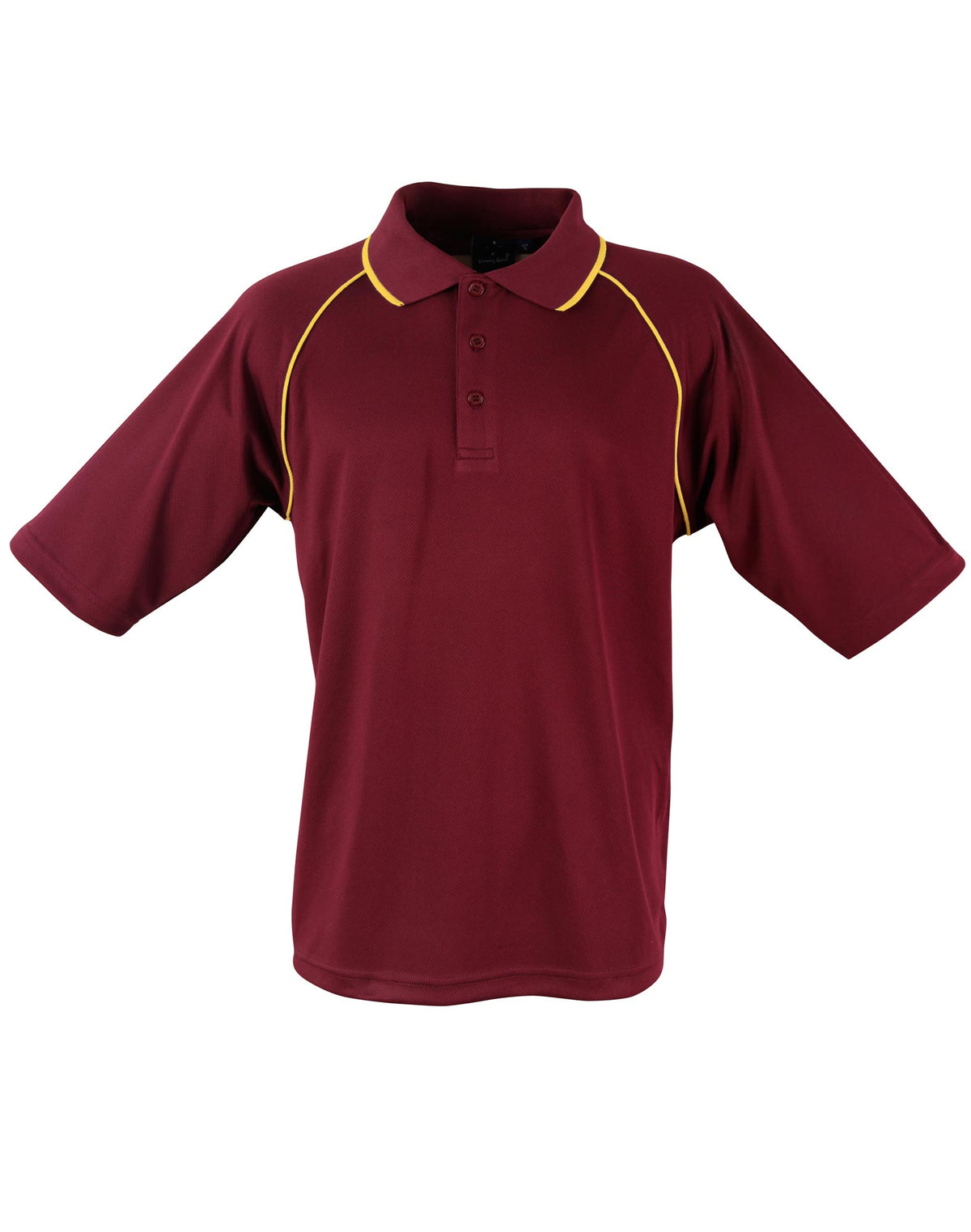 Champion Polo Men's - Maroon/Gold - Front