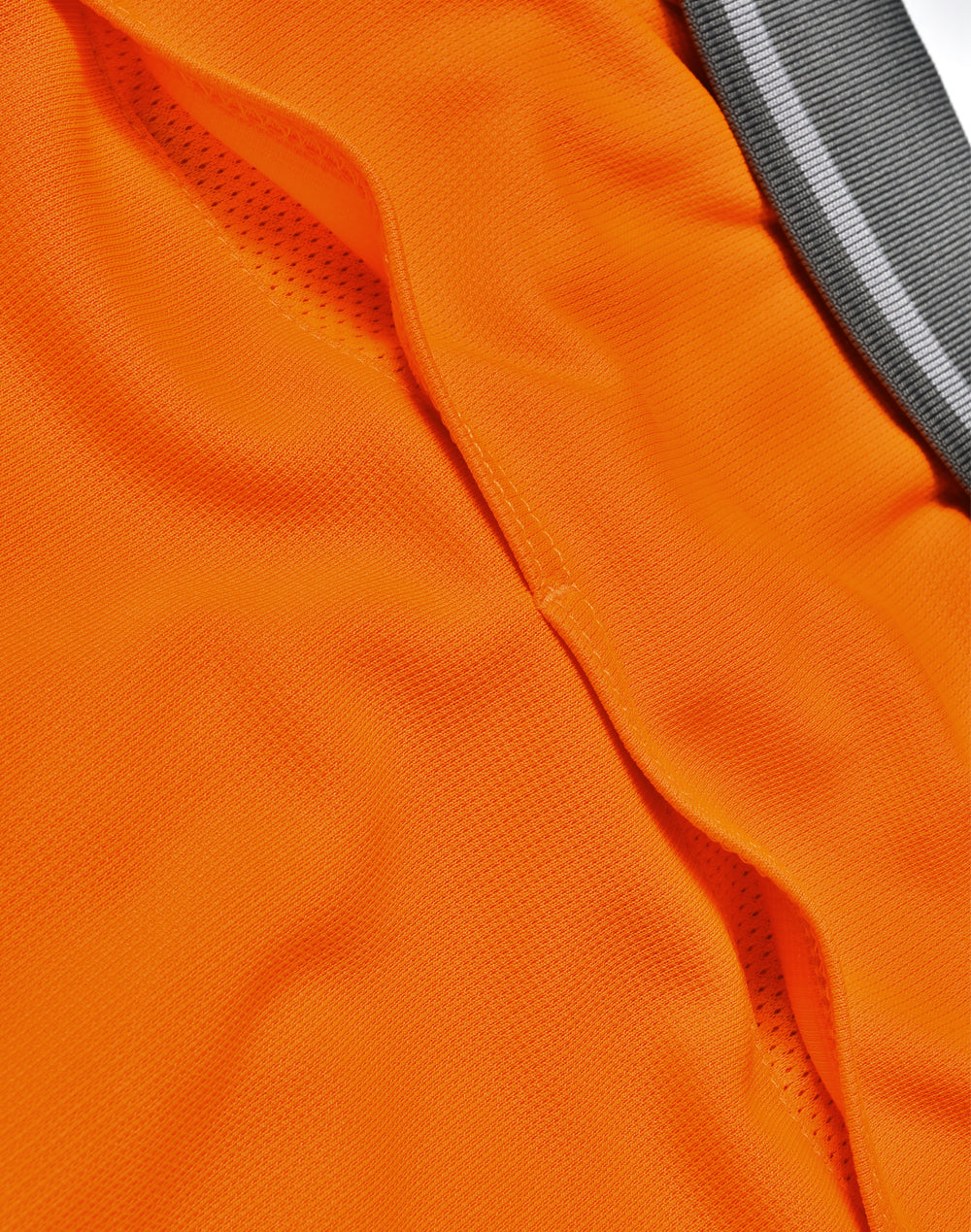 Unisex Cooldry® Vented Polo - Orange/Ash - Back