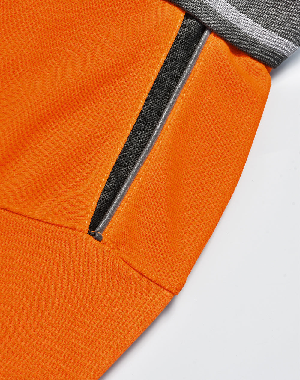 Unisex Cooldry® Vented Polo - Orange/Ash - View