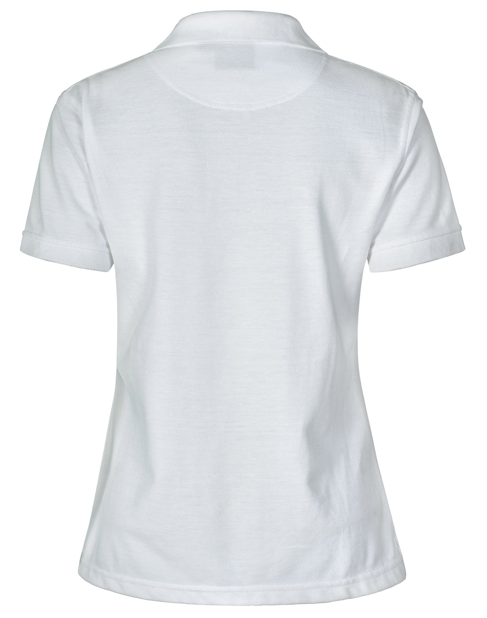 Delux Polo Ladies' - White - Back