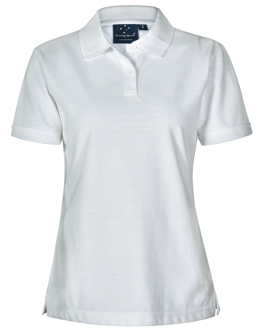 Delux Polo Ladies' - White - Front