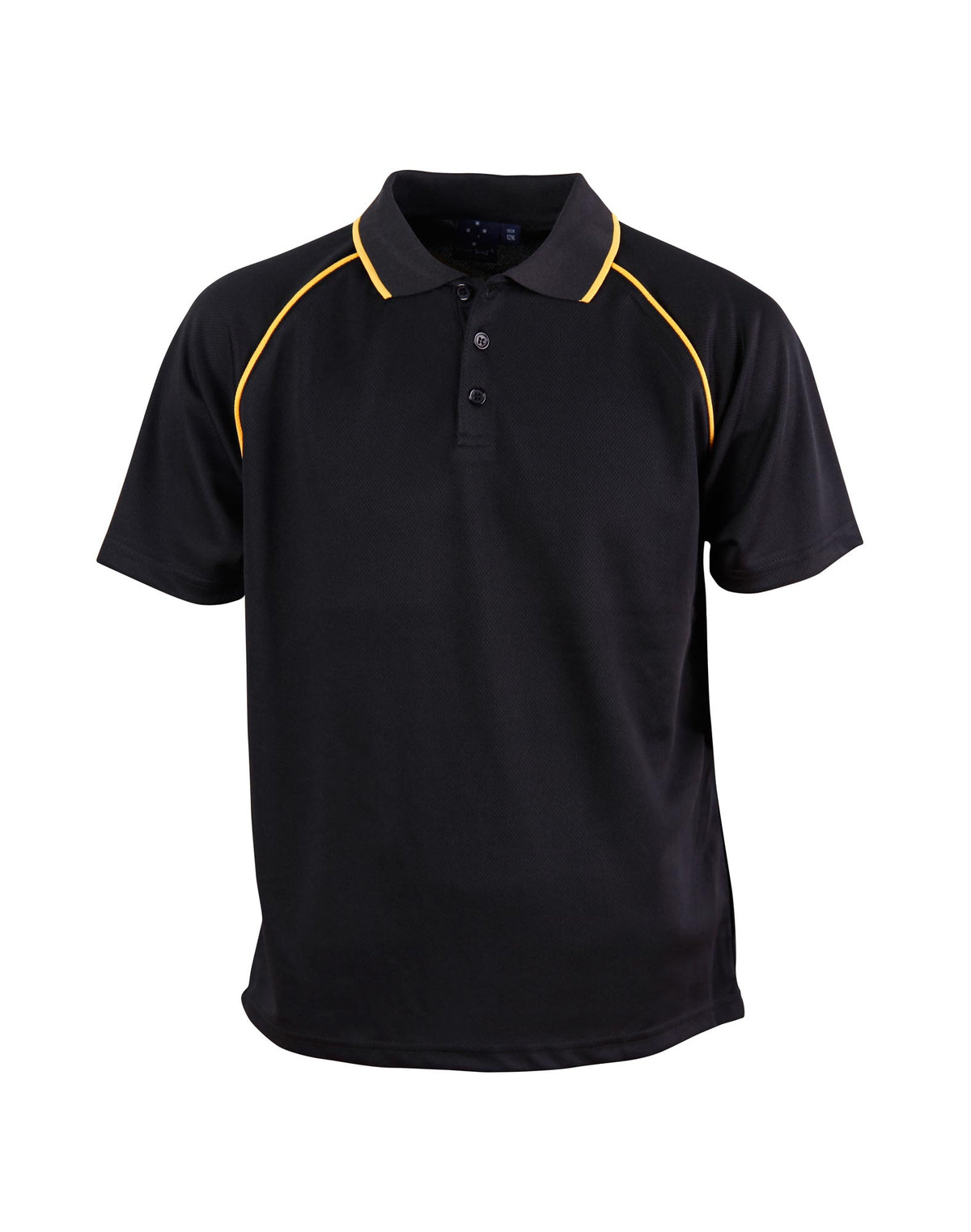 Champion Polo Kids - Black/Gold - Front