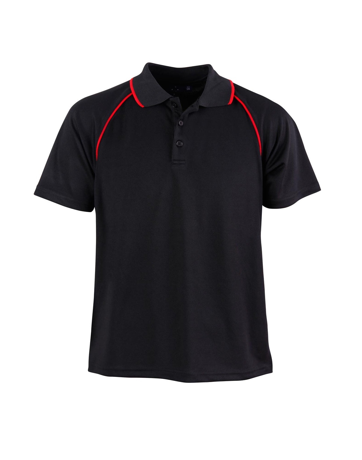 Champion Polo Kids - Black/Red - Front