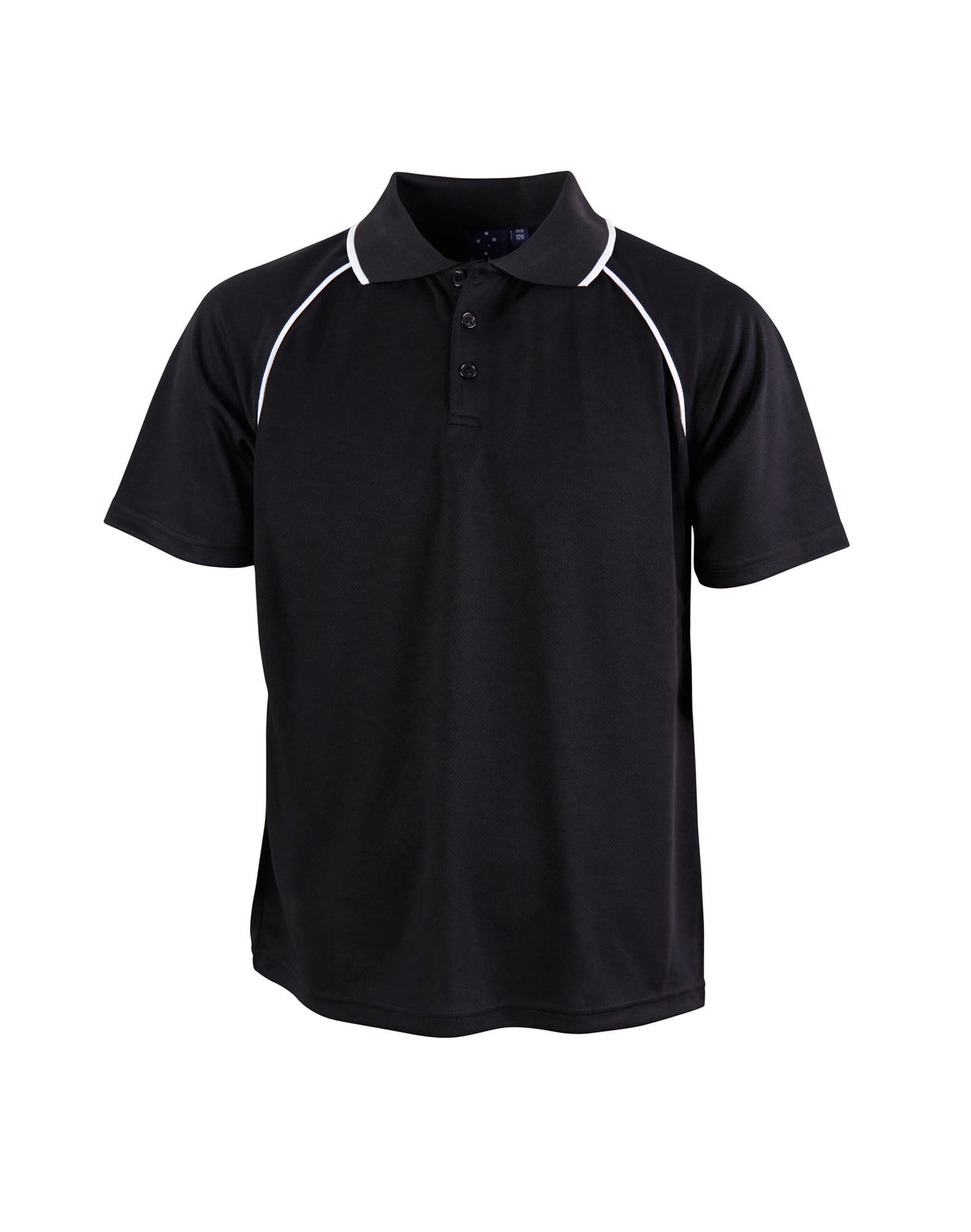 Champion Polo Kids - Black/White - Front