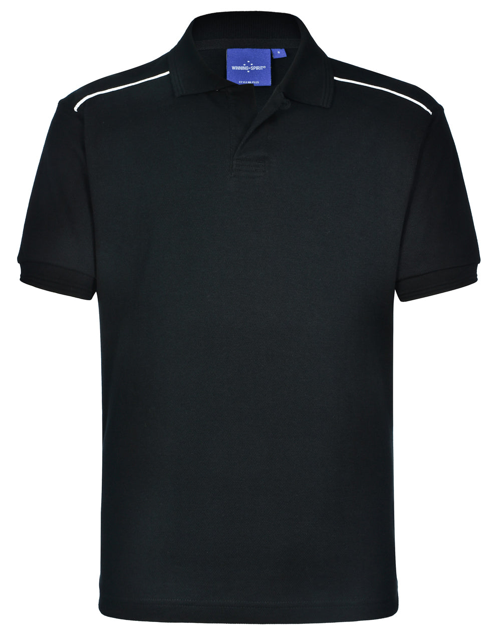 Cambridge Polo Men's - Black/White - Front