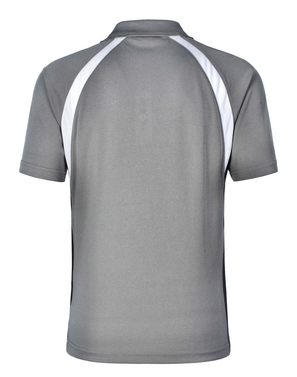 Tri Sport Polo - Grey/White/Black - Back