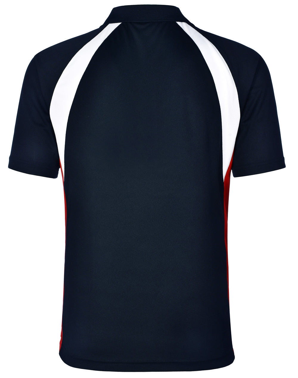 Tri Sport Polo - Navy/White/Red - Back