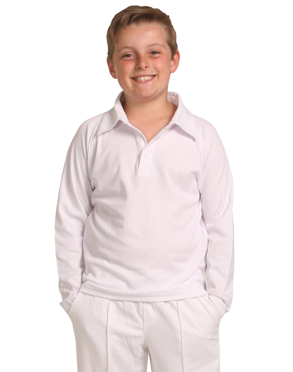 Cricket Polo Long Sleeve Kids'