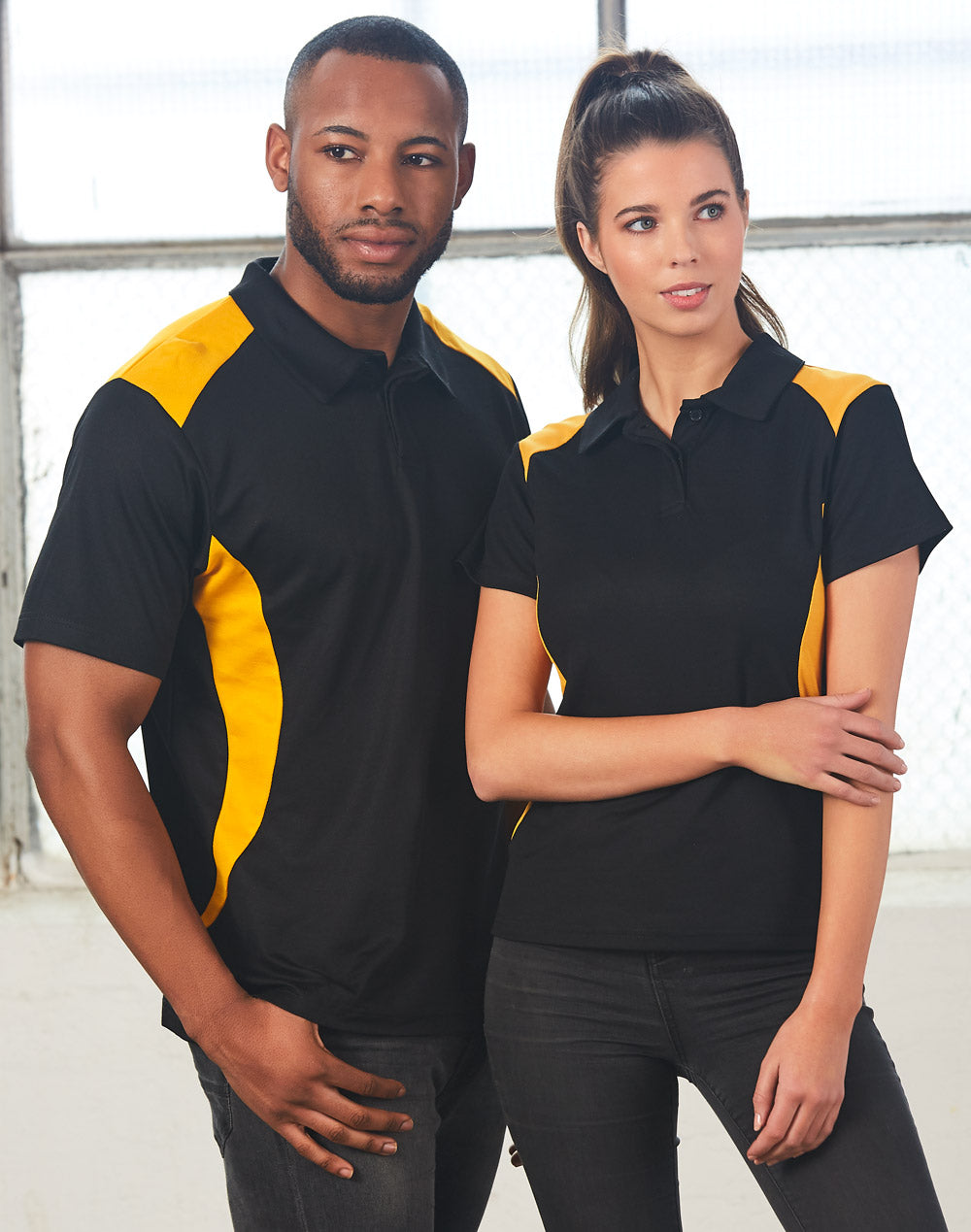 Winner Polo Men's - Black/Gold - View
