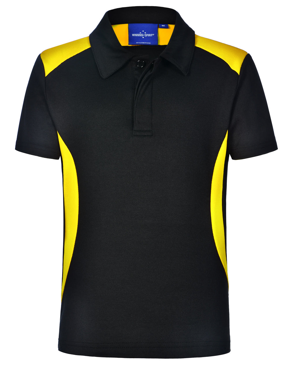 Winner Polo Kids - Black/Gold - Front