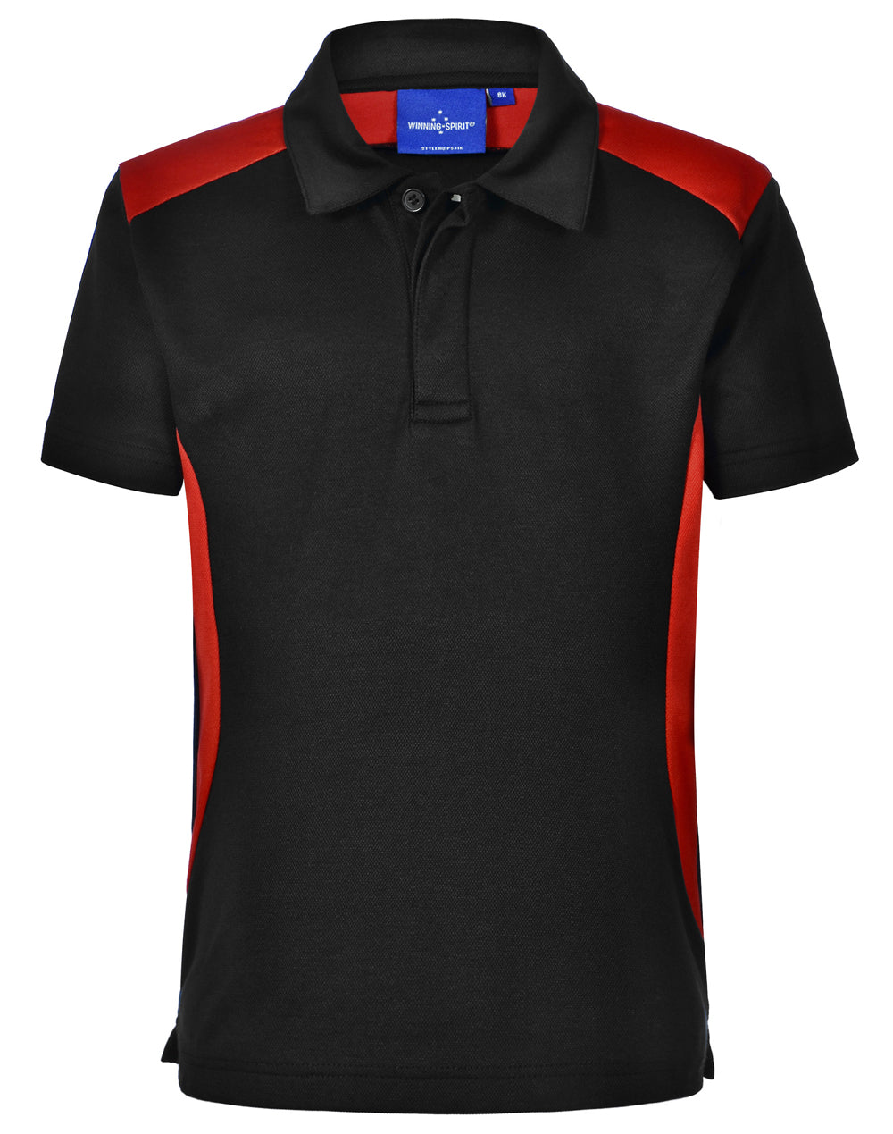 Winner Polo Kids - Black/Red - Front