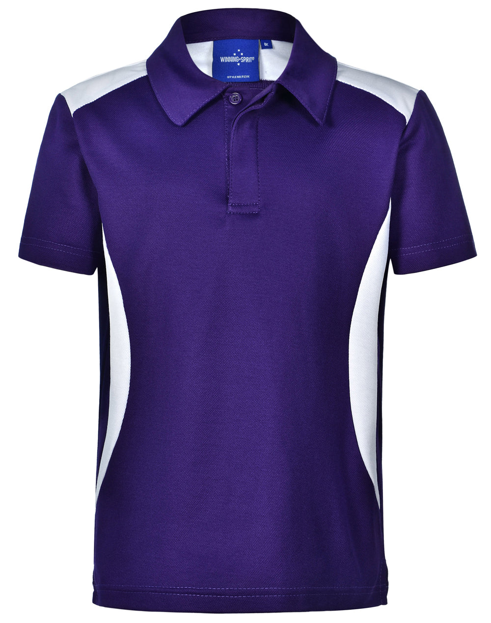 Winner Polo Kids - Purple/White - Front