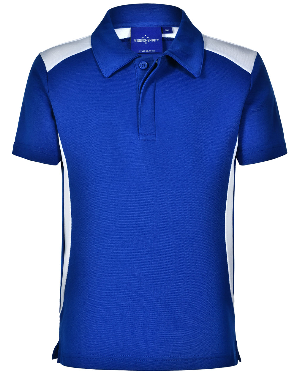 Winner Polo Kids - Royal/White - Front