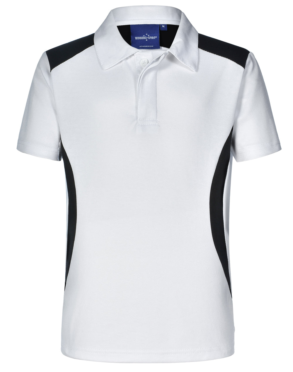 Winner Polo Kids - White/Black - Front