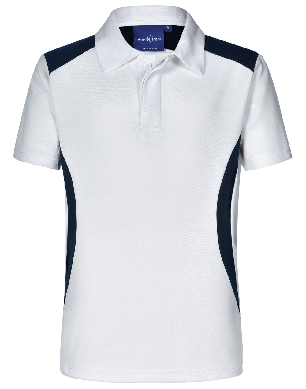 Winner Polo Kids - White/Navy - Front