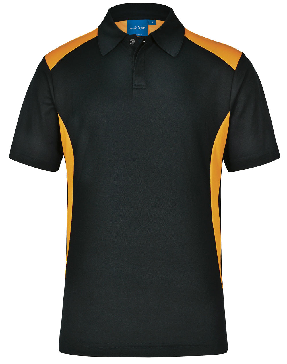 Winner Polo Men's - Black/Gold - Front