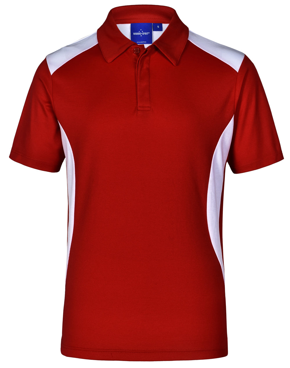 Winner Polo Men's - Red/White - Front