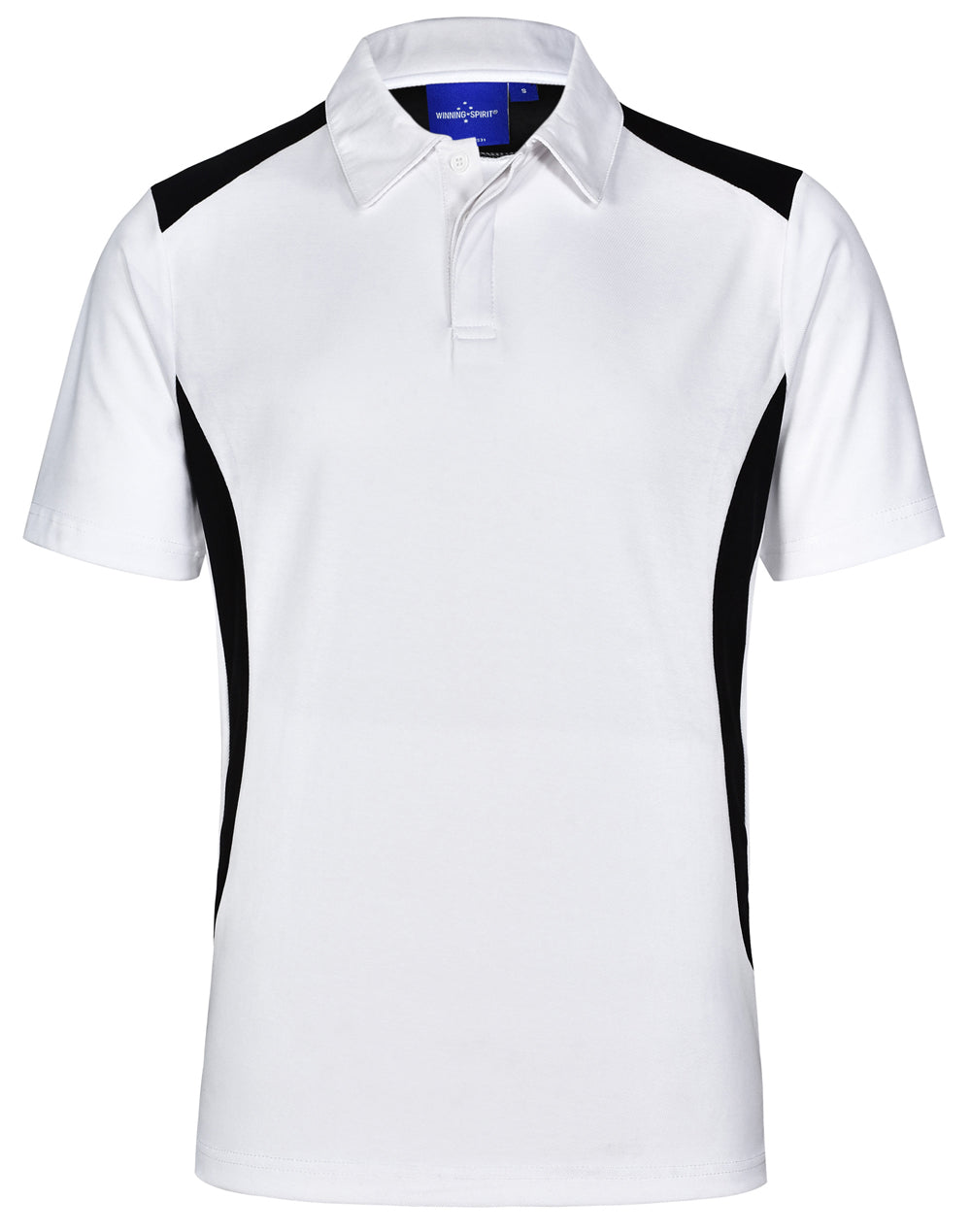 Winner Polo Men's - White/Black - Front