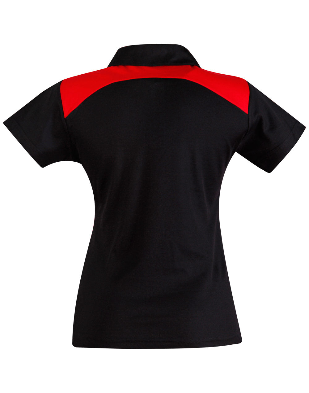 Winner Polo Ladies' - Black/Red - Back