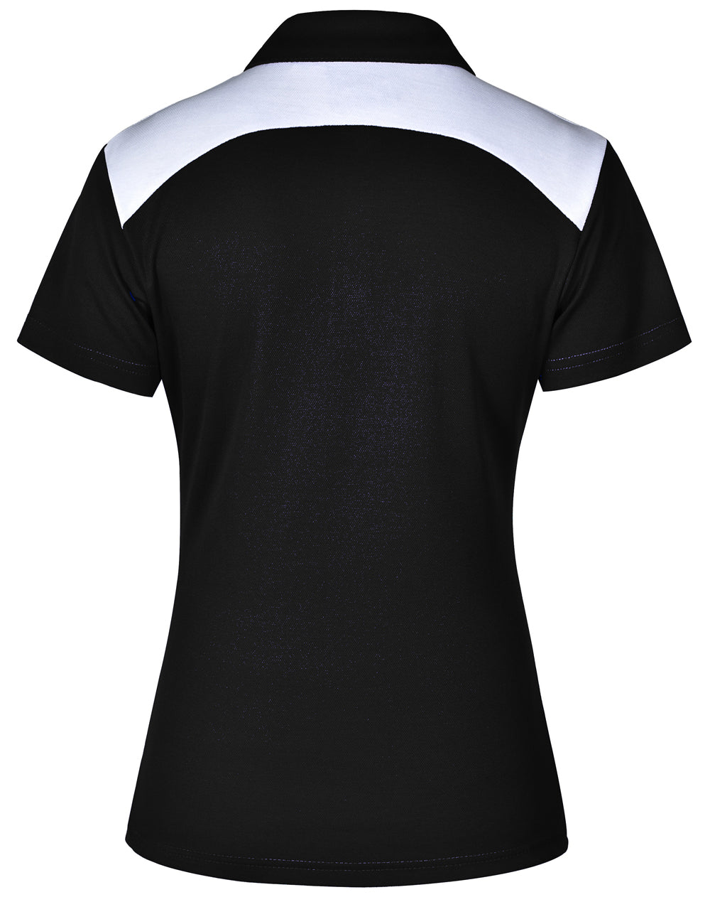Winner Polo Ladies' - Black/White - Back