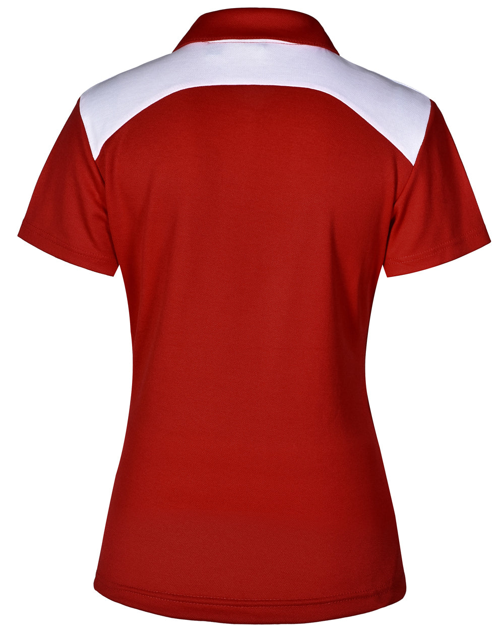 Winner Polo Ladies' - Red/White - Back