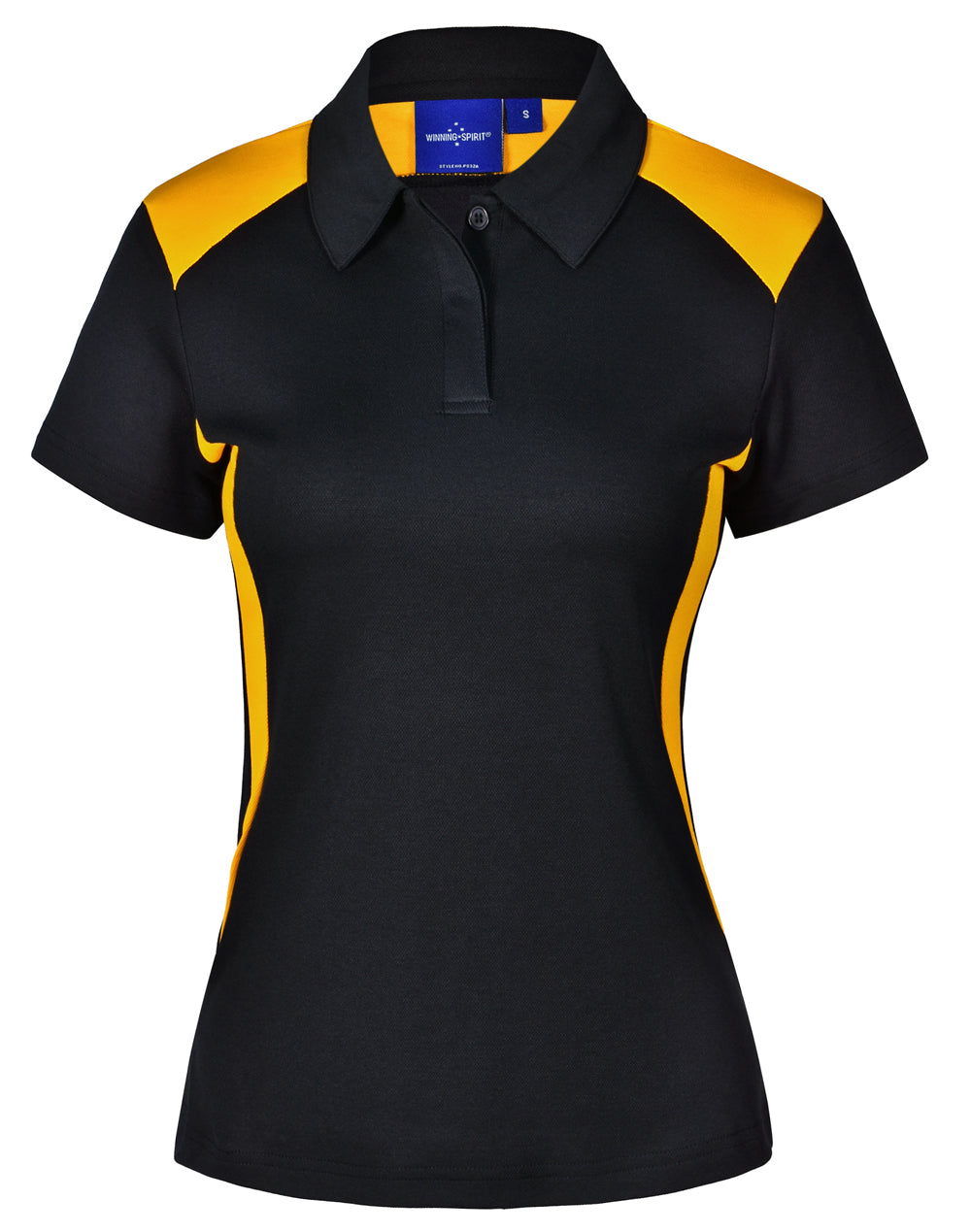 Winner Polo Ladies' - Black/Gold - Front