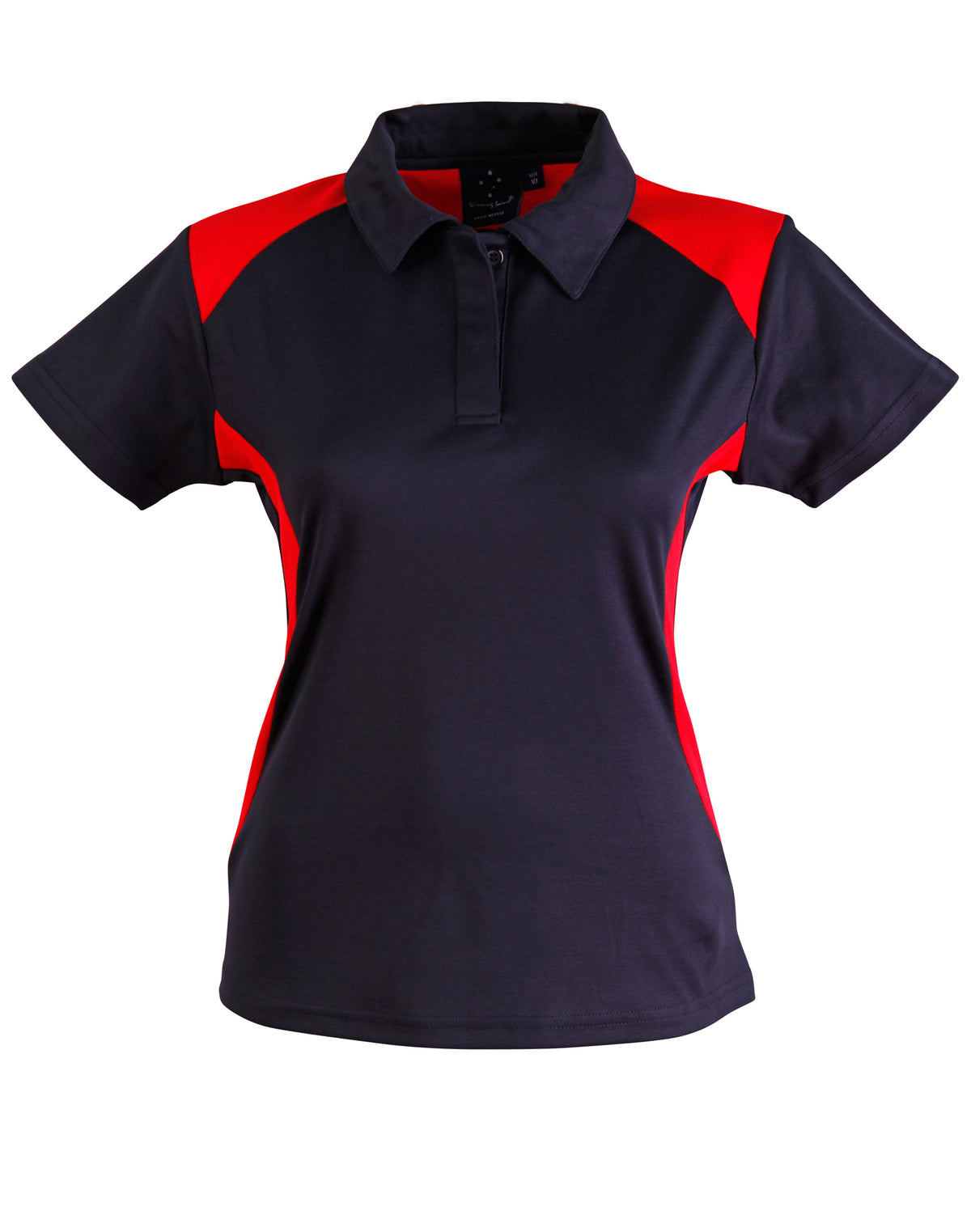 Winner Polo Ladies' - Navy/Red - Front