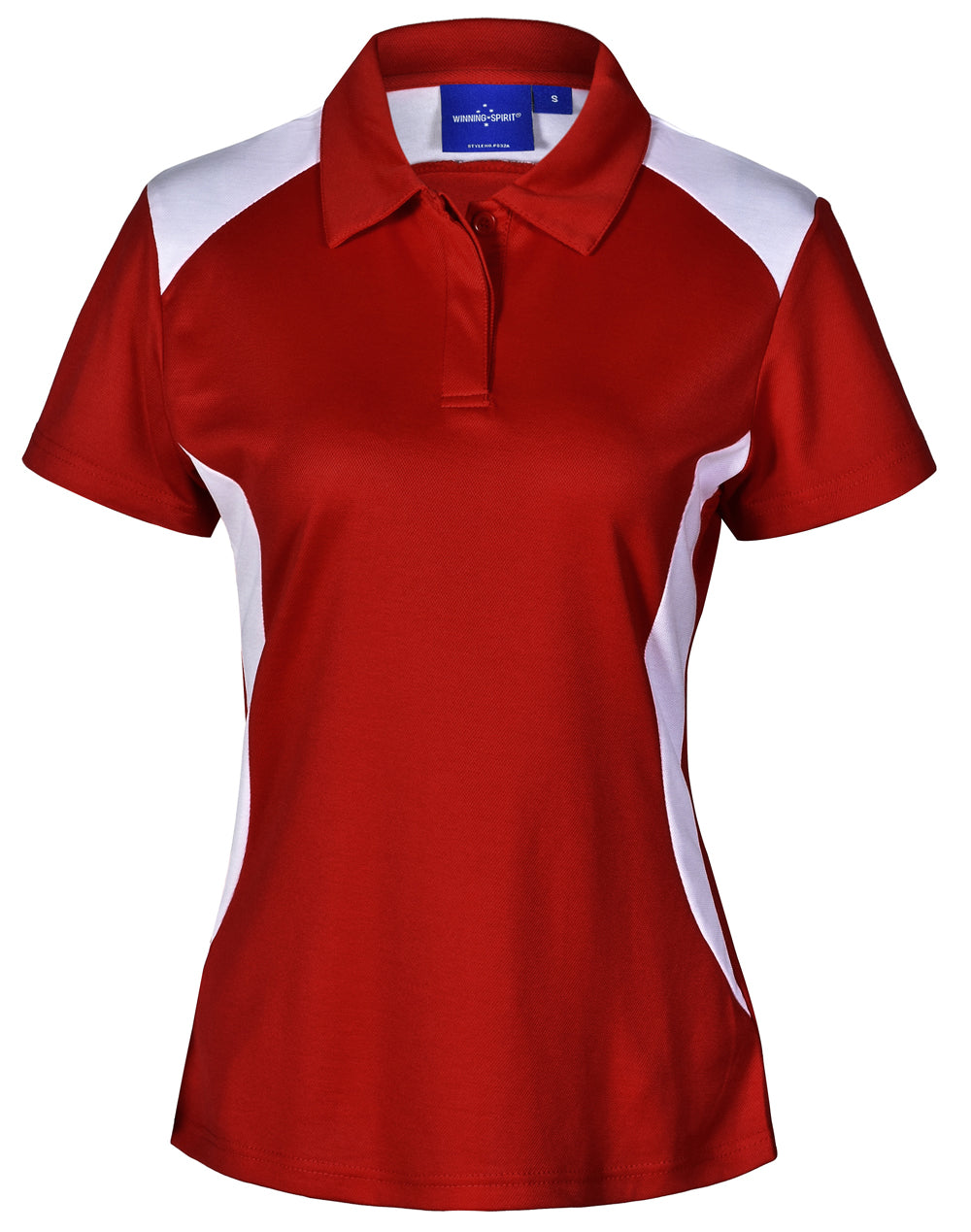 Winner Polo Ladies' - Red/White - Front
