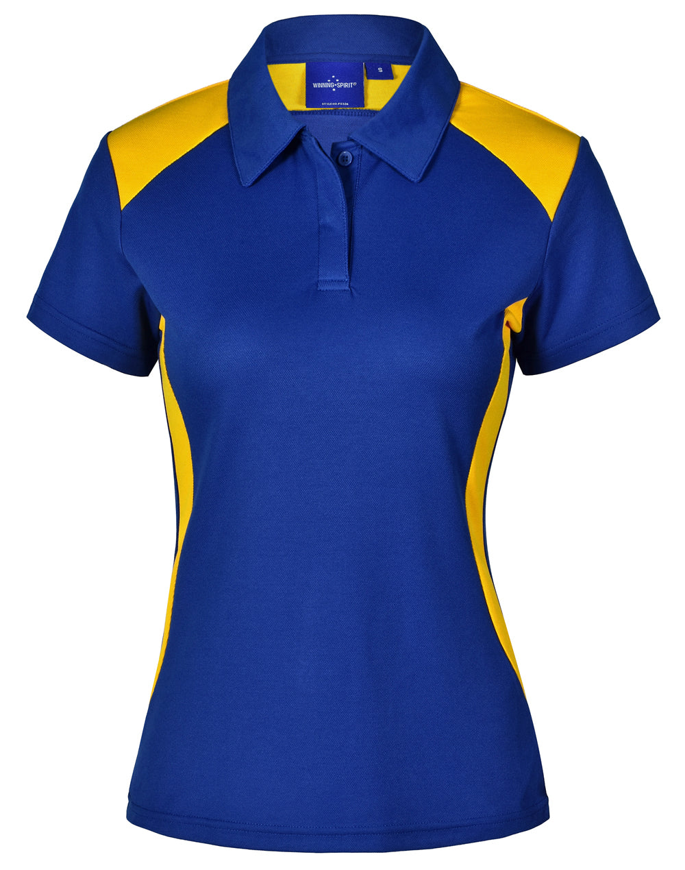 Winner Polo Ladies' - Royal/Gold - Front
